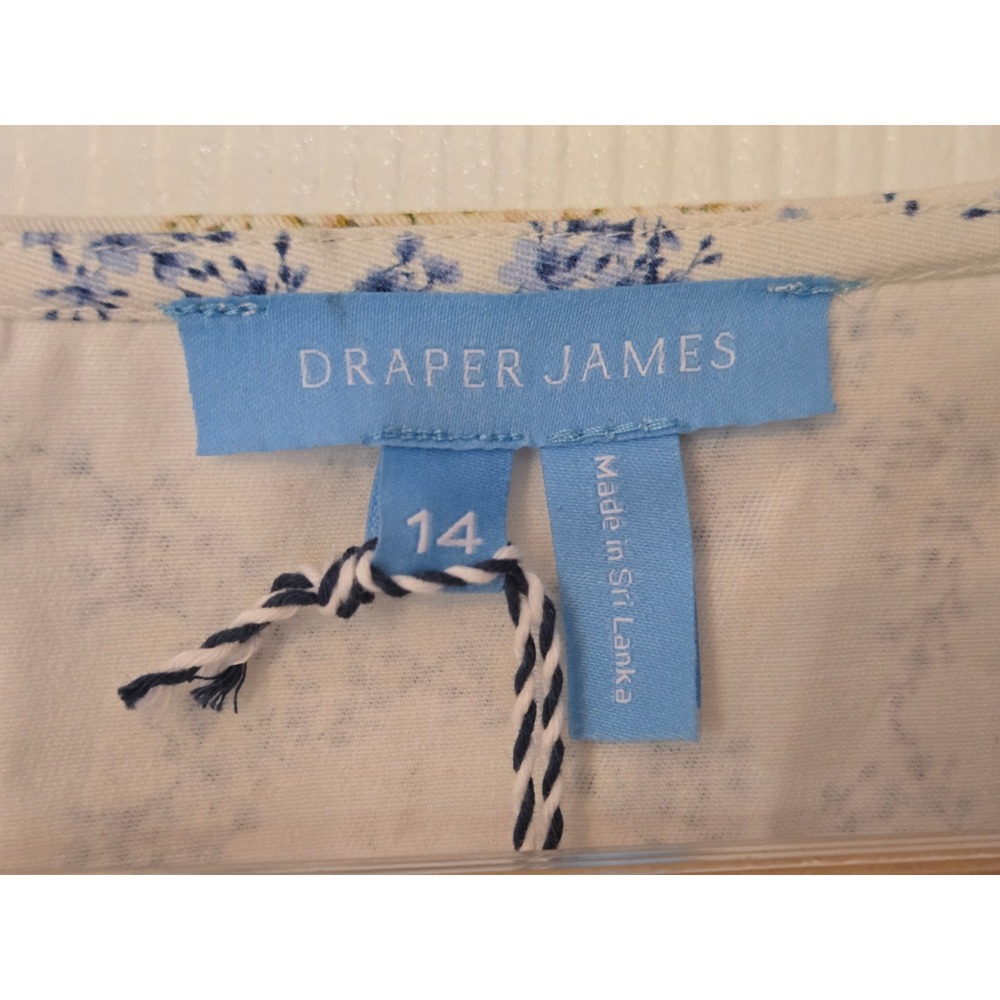 Draper James Floral Front Zip Fit and Flare Mae Dress Size 14 - Picture 3 of 11